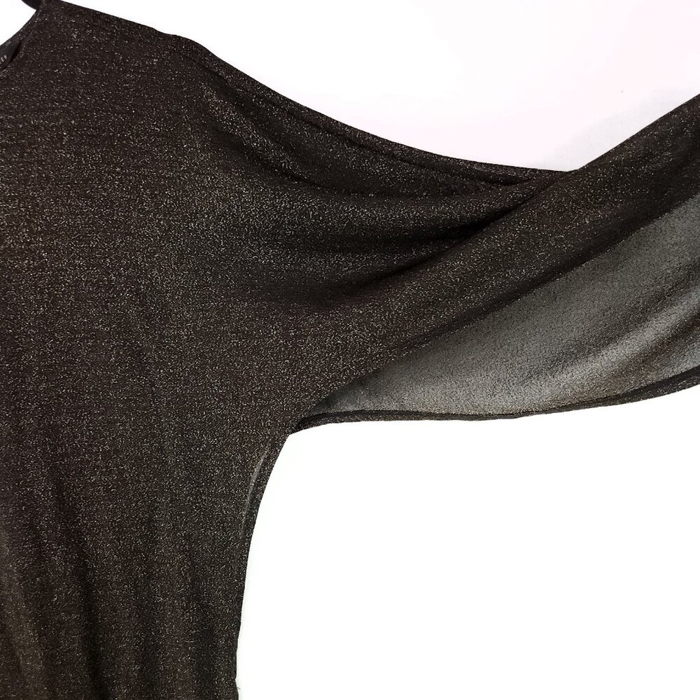 Ted Baker Monyca Draped One Shoulder Cover Up Size 0 Sheer Outer Layer Only - Picture 11 of 15